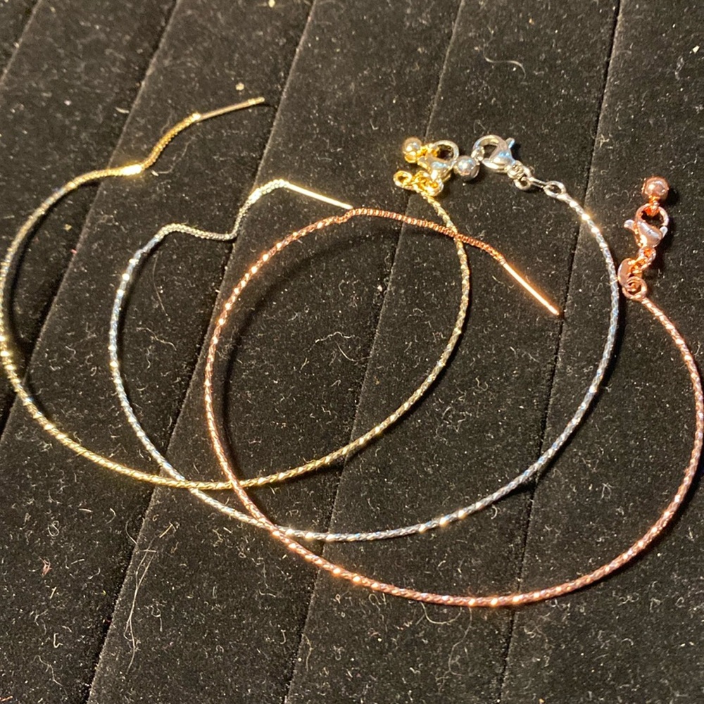 Findings: Faceted Bracelet Blanks - (2)